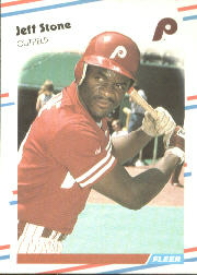 1988 Fleer Baseball Cards      317     Jeff Stone